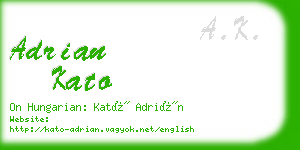 adrian kato business card